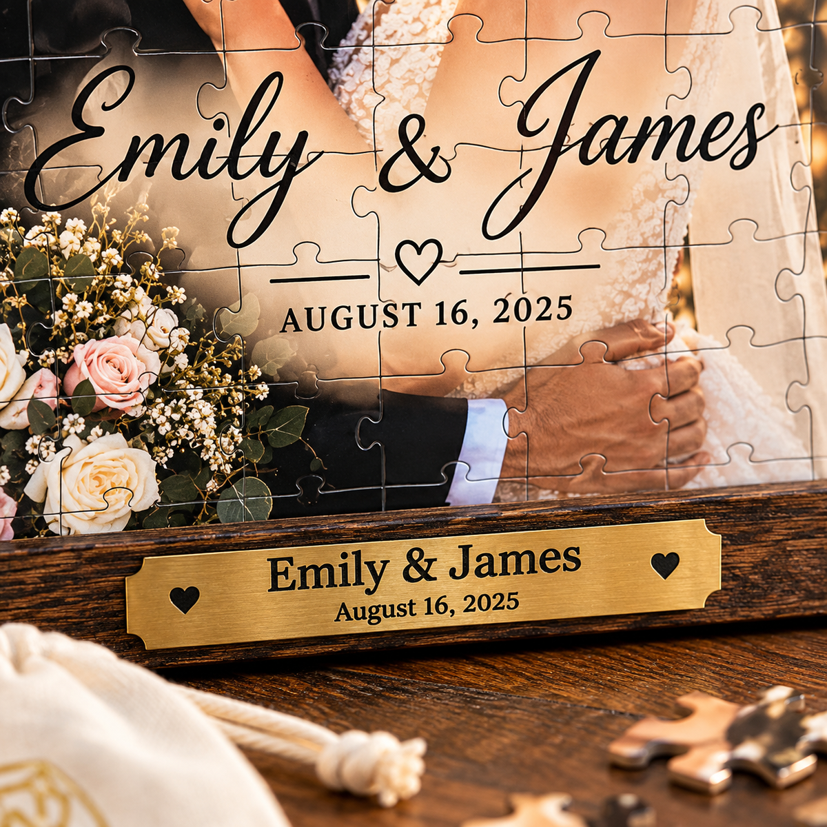 Personalized Framed Memory Puzzle