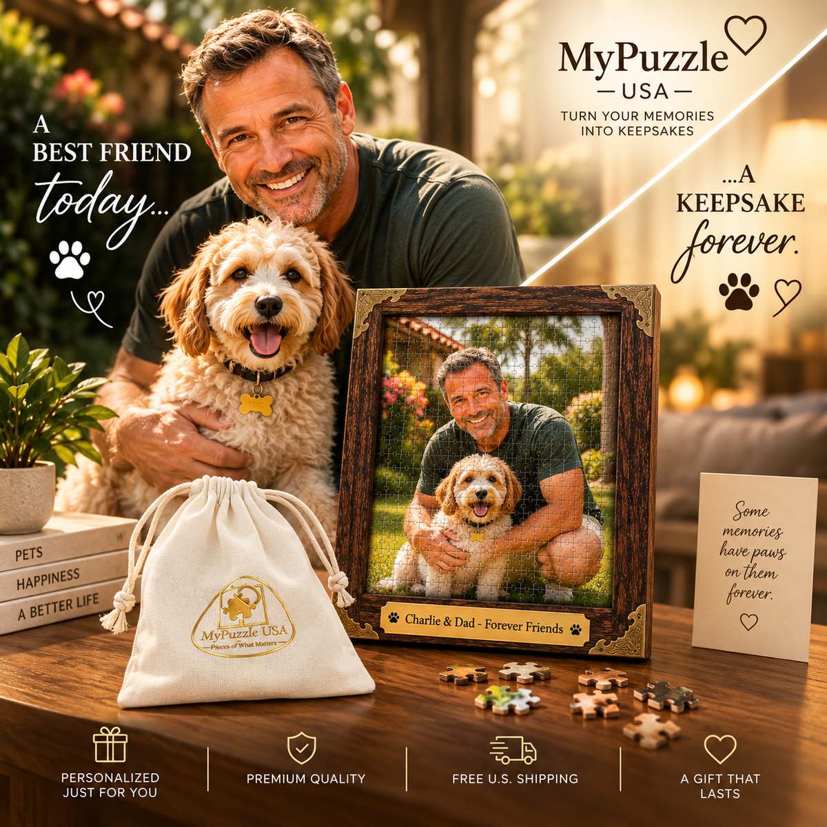 Personalized Framed Memory Puzzle
